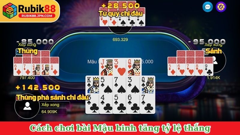 Cách chơi bài Mậu binh tăng tỷ lệ thắng