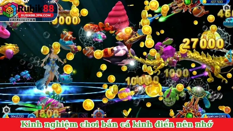 Kinh nghiệm chơi bắn cá kinh điển nên nhớ